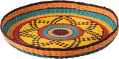 J-Line Plateau Rond Cuba Papier Touw