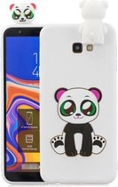 Voor Galaxy A5 (2017) Cartoon schokbestendige TPU beschermhoes met houder (Panda)