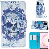 Voor Galaxy M60s 3D Schilderen Horizontale Flip Leren Case met Houder & Kaartsleuf & Portemonnee & Lanyard (Cloud Ghost Head)