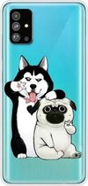 Voor Galaxy S20 + Lucency Painted TPU beschermhoes (hond)