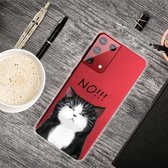 Voor Samsung Galaxy S30 schokbestendig geverfd transparant TPU beschermhoes (GEEN kat)