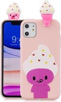 Voor iPhone 11 schokbestendige Cartoon TPU beschermhoes (ijs)