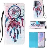 Voor Huawei nova 7 Pro 5G 3D Schilderen Horizontale Flip Leren Case met Houder & Kaartsleuf & Lanyard (Kleurrijke Windgong)