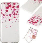 Coloured Drawing Transparant Clear TPU Case voor Galaxy A60 (Love)