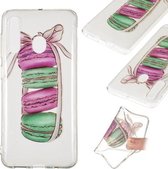 Coloured Drawing Transparant Clear TPU Case voor Galaxy A60 (Macaroon)