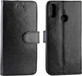 Voor Realme3 Pro Crazy Horse Texture Horizontale Flip Leather Case met houder & kaartsleuven & portemonnee & fotolijst (zwart)