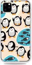 Fashion Soft TPU Case 3D Cartoon Transparant Soft Silicone Cover Telefoonhoesjes Voor iPhone 11 Pro (Penguin)