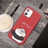 Voor iPhone 11 Cartoon Animal Pattern Shockproof TPU beschermhoes (rode panda)