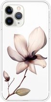 Voor iPhone 11 Pro Gekleurd tekenpatroon Zeer transparant TPU beschermhoes (Lotus)