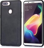 Voor OPPO R11s Plus Diaobaolee schokbestendig PU + TPU beschermhoes (zwart)