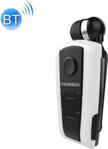 F910 CSR4.1 Intrekbare kabel Beller Trillingsherinnering Anti-diefstal Bluetooth-headset (wit)