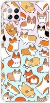 Voor Huawei P40 lite E / Y7p schokbestendig geverfd TPU beschermhoes (Corgis)