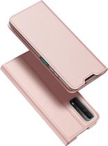 Voor Huawei P Smart (2021) DUX DUCIS Skin Pro Series Horizontale Flip PU + TPU lederen tas met houder en kaartsleuven (Rose Gold)