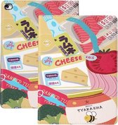 Horizontale leren flip-hoes met houder en slaap- / wekfunctie voor iPad Pro 10,5 inch & Air 3 (gastronomische illustratie)
