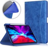 Marmeren stoffen textuur Horizontale flip TPU + PU lederen tas met houder & kaartsleuf & slaap- / wekfunctie voor iPad Air (2020) 10.9 (donkerblauw)