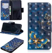 3D Gekleurde Tekening Patroon Horizontale Leren Flip Case voor Samsung Galaxy S9, met houder & kaartsleuven & portemonnee (vlinder)