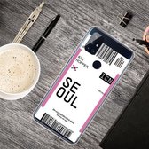 Voor OnePlus Nord N10 5G Boarding Pass Series TPU telefoon beschermhoes (vlag Seoul)