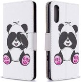 Voor Sony Xperia L4 Gekleurd tekeningpatroon Horizontaal lederen flip-hoesje met houder & kaartsleuven & portemonnee (Panda)