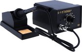 Kaisi 936A + 60W instelbaar soldeerstation op constante temperatuur met soldeerbout en houder, EU-stekker