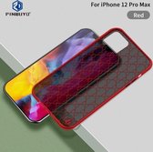 Voor iPhone 12 Pro Max PINWUYO Series 2 Generation PC + TPU Anti-drop All-inclusive beschermhoes (rood)