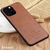 PINWUYO Pin Rui-serie Klassiek leer, pc + TPU + PU-leer Waterdicht en valbestendig All-inclusive beschermende schaal voor iPhone 11 Pro Max (bruin)