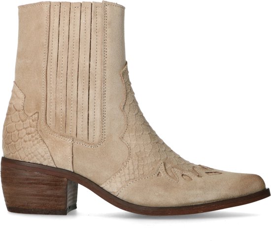 Sacha Dames Beige suede cowboylaarsjes Maat 40 bol