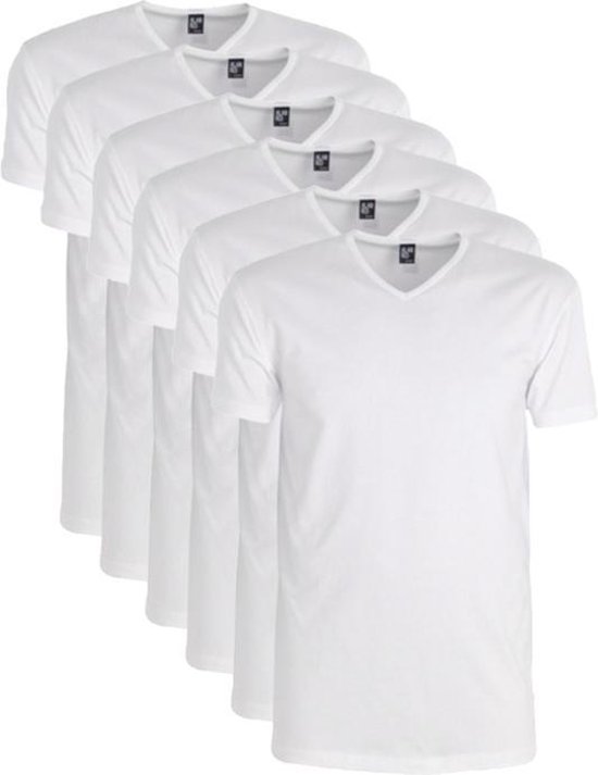 Alan Red 6-pack t-shirts Oklahoma v-hals - wit | bol.com
