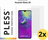 Huawei Mate 20 Screenprotector Glas - 2x - Pless®