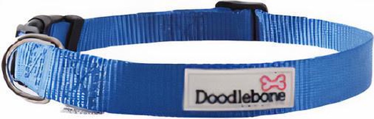 Goedkoopste Doodlebone Hondenhalsband Bold 60 - 70 Cm Nylon Donkerblauw