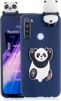 Voor Xiaomi Redmi Note 8 schokbestendig 3D liggend Cartoon TPU beschermhoes (Panda)