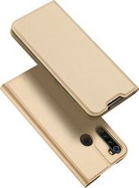 Voor Xiaomi Redmi Note 8T DUX DUCIS Skin Pro Series Horizontale Flip PU + TPU lederen tas, met houder en kaartsleuven (goud)