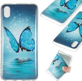 Noctilucent TPU Soft Case voor Geschikt voor Xiaomi Redmi 7A (vlinder)