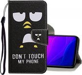 Voor Xiaomi Mi 10 Lite 5G Gekleurd tekeningpatroon Horizontale flip lederen tas met houder & kaartsleuven & portemonnee (Penguin)