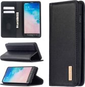 Voor Samsung Galaxy S10 2 in 1 afneembare magnetische horizontale flip lederen tas met houder & kaartsleuven & portemonnee (zwart)