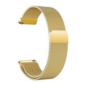 Voor Huami Amazfit GTS 20mm Milanese magnetische metalen vervangende band horlogeband (goud)