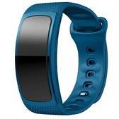 Siliconen polsband horlogeband voor Samsung Gear Fit2 SM-R360, polsbandmaat: 150-213 mm (blauw)