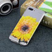 Zonnebloempatroon Transparant TPU Soft Case voor Huawei Honor 10