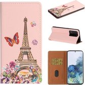 Voor Galaxy S20 Ultra 3D Schilderen Horizontale Flip Leren Case met Houder & Kaartsleuf & Portemonnee & Lanyard (Iron Tower)