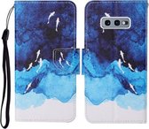 Voor Samsung Galaxy S10e Gekleurde Tekening Patroon Horizontale Flip Leren Case met Houder & Kaartsleuven & Portemonnee & Lanyard (Aquarel Vis)