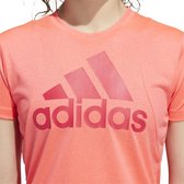 adidas BOS Logo shirt dames roze/rood