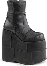 Demonia Plateau Laarzen -40 Shoes- STACK-201 US 10 Zwart