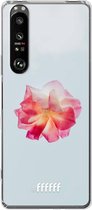 6F hoesje - geschikt voor Sony Xperia 1 III -  Transparant TPU Case - Rouge Floweret #ffffff
