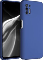 kwmobile telefoonhoesje voor Motorola Moto G Pro (2021) / Moto G Stylus (2021) - Hoesje met siliconen coating - Smartphone case in korenbloemenblauw