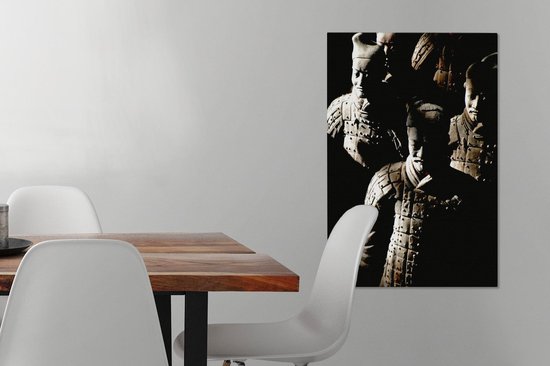 Soldats chinois en terre cuite à Xian près d'un Xian près du Shaanxi Toile 40x60 cm - Tirage photo sur toile (Décoration murale salon / chambre)