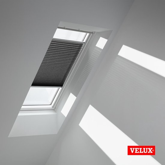 Rideau plissé original VELUX (FHL), cadre argenté, PK04, anthracite