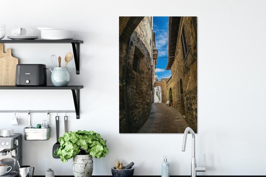 La vieille ville de San Gimignano en Italie Toile 60x90 cm - Tirage photo sur toile (Décoration murale salon / chambre)