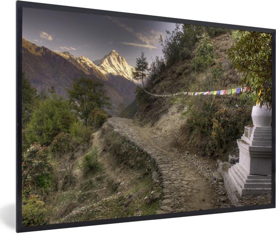 Fotolijst incl. Poster - Zonsopgang aan Mount Everest in Nepal - 30x20 cm - Posterlijst