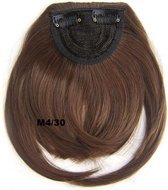Pony hair extension clip in bruin / rood - M4/30#