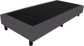 Bedworld Boxspring 90x190 - Linnenlook - Donker grijs (S05)