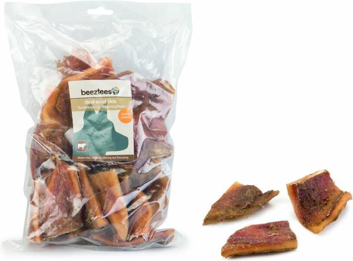 Beeztees Runderkophuidstukjes 500 gram